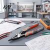 Home DIY Electrical Maintenance Tools 9" Needle Nose Plier, 8-inch Multi-Function Diagonal Pliers, Heavy Duty Cr-V Anti Fatigue Industrial Pliers