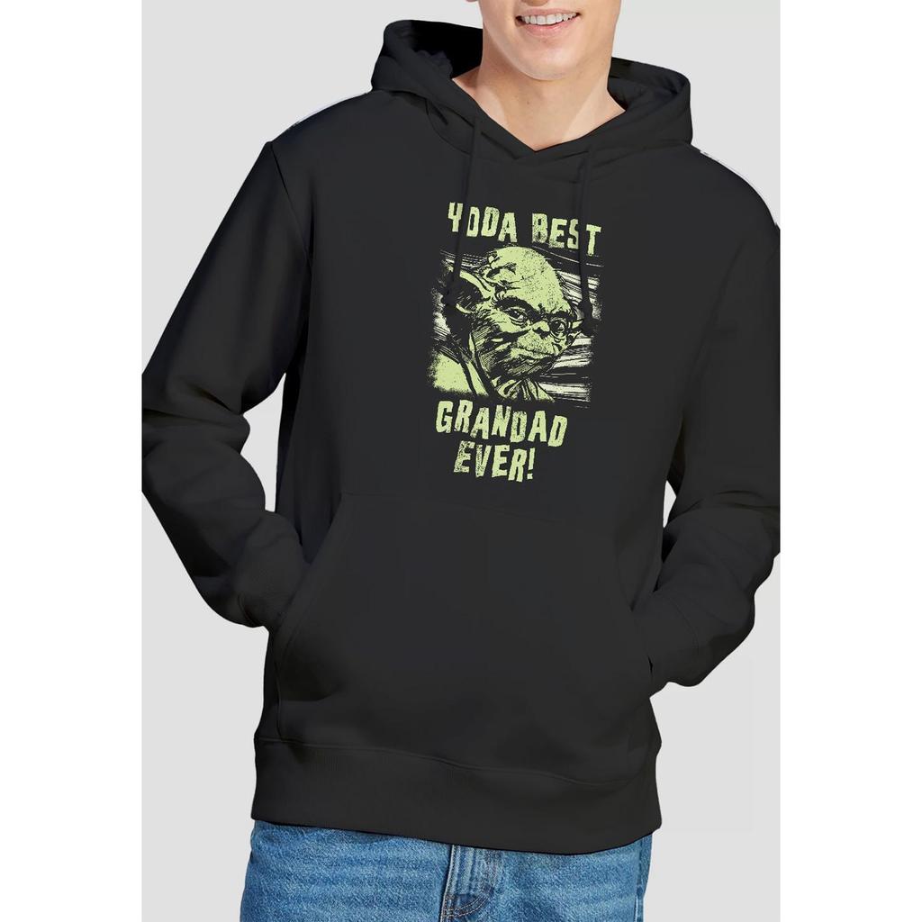 STAR WARS Mens Yoda Best Grandad Comic Hoodie
