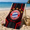 Munich FC Crest Printed Microfiber Beach Towel, Soft And Absorbent, Quick-Dry, Ideal for Summer Travel, Beach Essential, Swimming Pool
