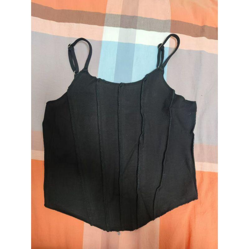 Beauty Back Cotton Slim Fit Pullover Midriff Outfit Export Small Sling