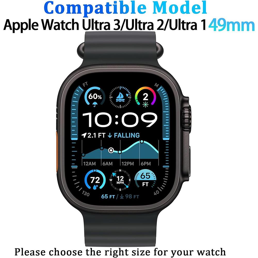 Displayschutzhülle Vollabdeckung für Apple Watch Serie 11 10 9 Ultra 3 SE 2 49MM 46MM 42MM 45MM 41MM 44MM 49 MM Schutz Zubehör aus gehärtetem Glas