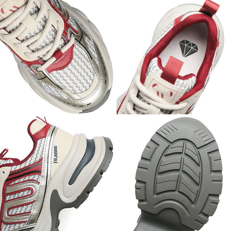 Women's New Platform Sneakers Breathable and Non-slip Shoes Lightweight and Heightened Summer 2025 Soft-soled Dad Shoes Women's Shoes