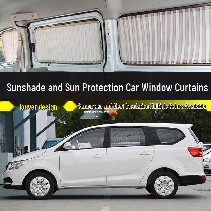 Wuling 730 Car Window Curtains: Double Track Heat Insulation and Sunshade Protection.