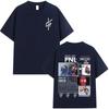 PNL Album Cantante Rap Francese Modello Stampato T-shirt Le Monde Chico T-shirt Estiva Hip Hop Moda Casual Street Wear Unisex