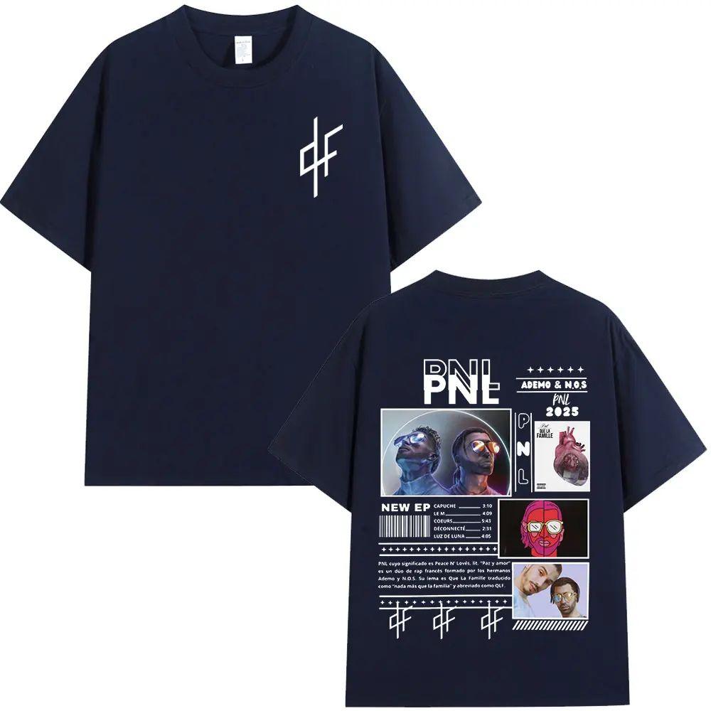 PNL Album Cantante Rap Francese Modello Stampato T-shirt Le Monde Chico T-shirt Estiva Hip Hop Moda Casual Street Wear Unisex