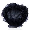 2Pcs Women Ballet Dance Skating Snoods Hair Net Bun Cover Black Nylon Material
