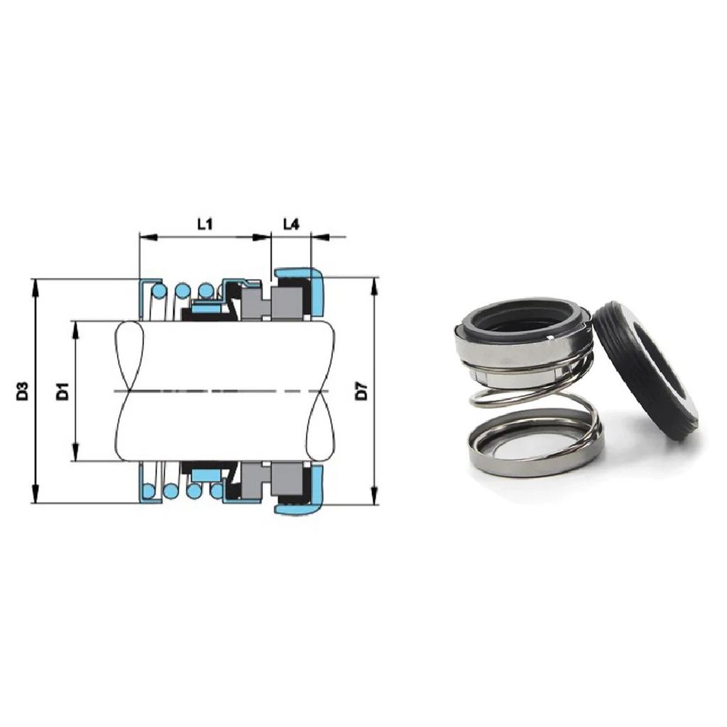 EA560-10/12/13/14/15/16/18/19/20/22/24/25/28 Type 560A Mechanical Seals For Chemical Industry Circulating Pumps CAR/CER/NBR