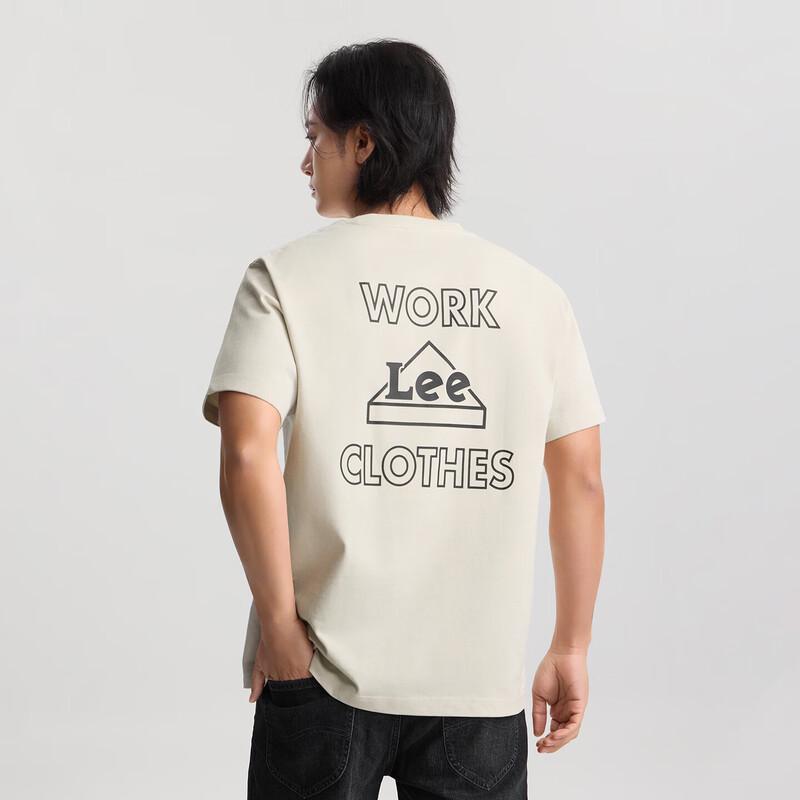 Lee Men's Logo Print Round Neck Short Sleeve T-Shirt