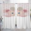 Set Of 2 Window Kitchen Curtains Living Room Door Curtain Shirley Mei Bedroom Decoration Partition Darkening For Area Made Polyester
