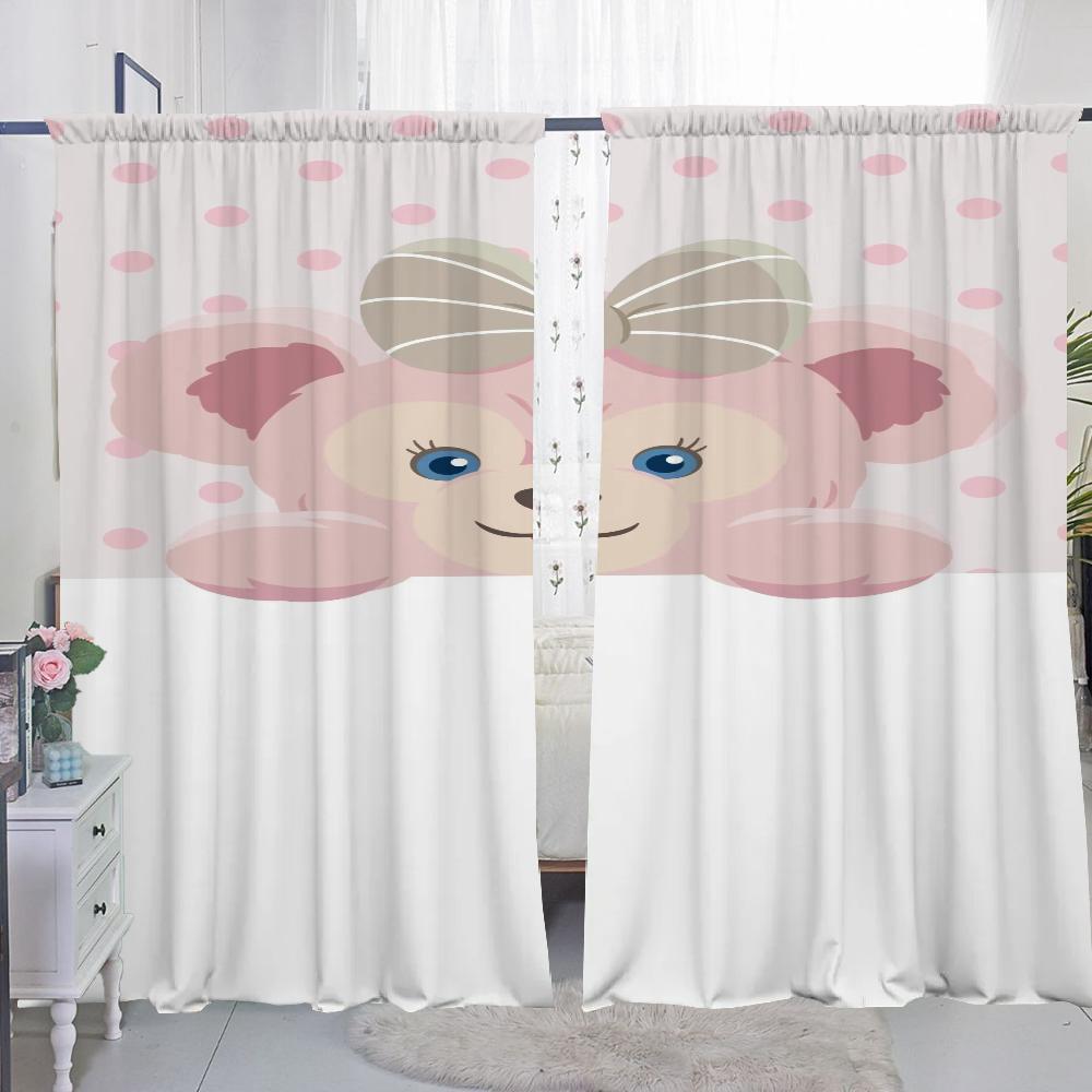 Set Of 2 Window Kitchen Curtains Living Room Door Curtain Shirley Mei Bedroom Decoration Partition Darkening For Area Made Polyester