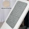 Practical Water Absorption Bath Mat Washable Non-slip Cobblestone Embossed Household Carpets Bathroom