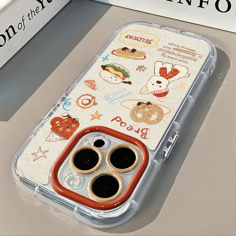 Puppy Dessert for IPhone17promax Cream Mirror Phone Case Oil 16 Brand New 15 Cartoon 14