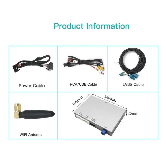 Wireless Carplay Android Auto pour KIT For Cristaux SMEG Picasso C4 C5 DS4 DS3 DS5 308 508 5008 3008 Accessory Multimedia