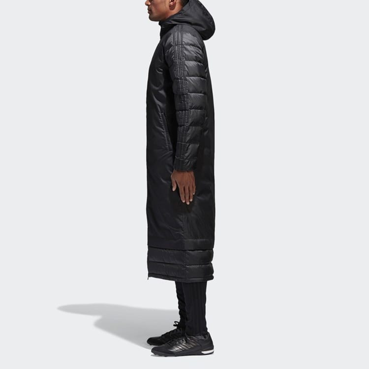 Adidas Down Jackets Men's Black Hooded Thickened Other BQ6590
