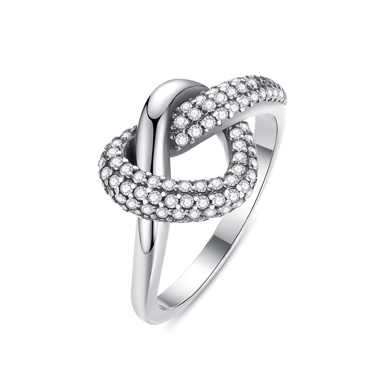 Original 925 Sterling Kupfer Ring Liebesherz Gabelmond Mond Sonne Ringe Kristall Roségold Für Frauen Hochzeitsgeschenk Luxus Zirkon