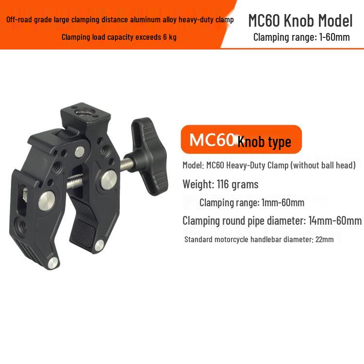 17mm Ball Head Phone Mount & Sports Camera Bracket for Car & Motorcycle