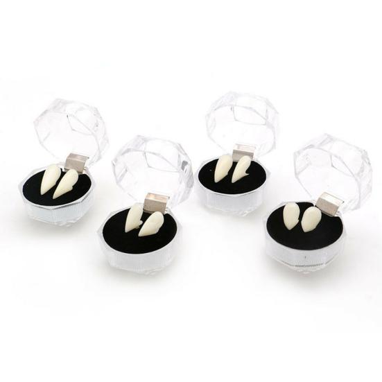 Halloween Vampir Harz Gefälschte Fangzähne Zähne Caps Party Phantasie Kleid Kostüm Prop