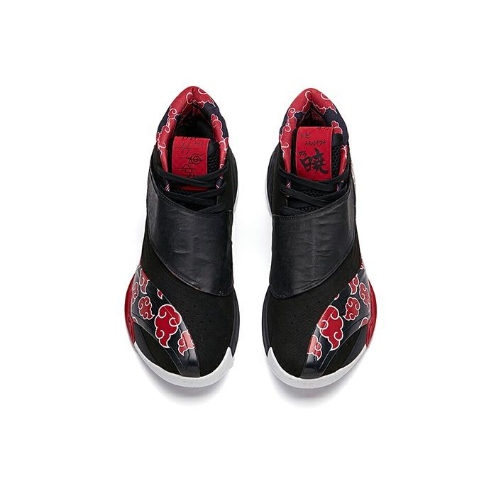 Anta KT6 Naruto Shock Absorption Support Mid-Top Basketball Shoes Men Basketball Shoes Black Red 112131101-7