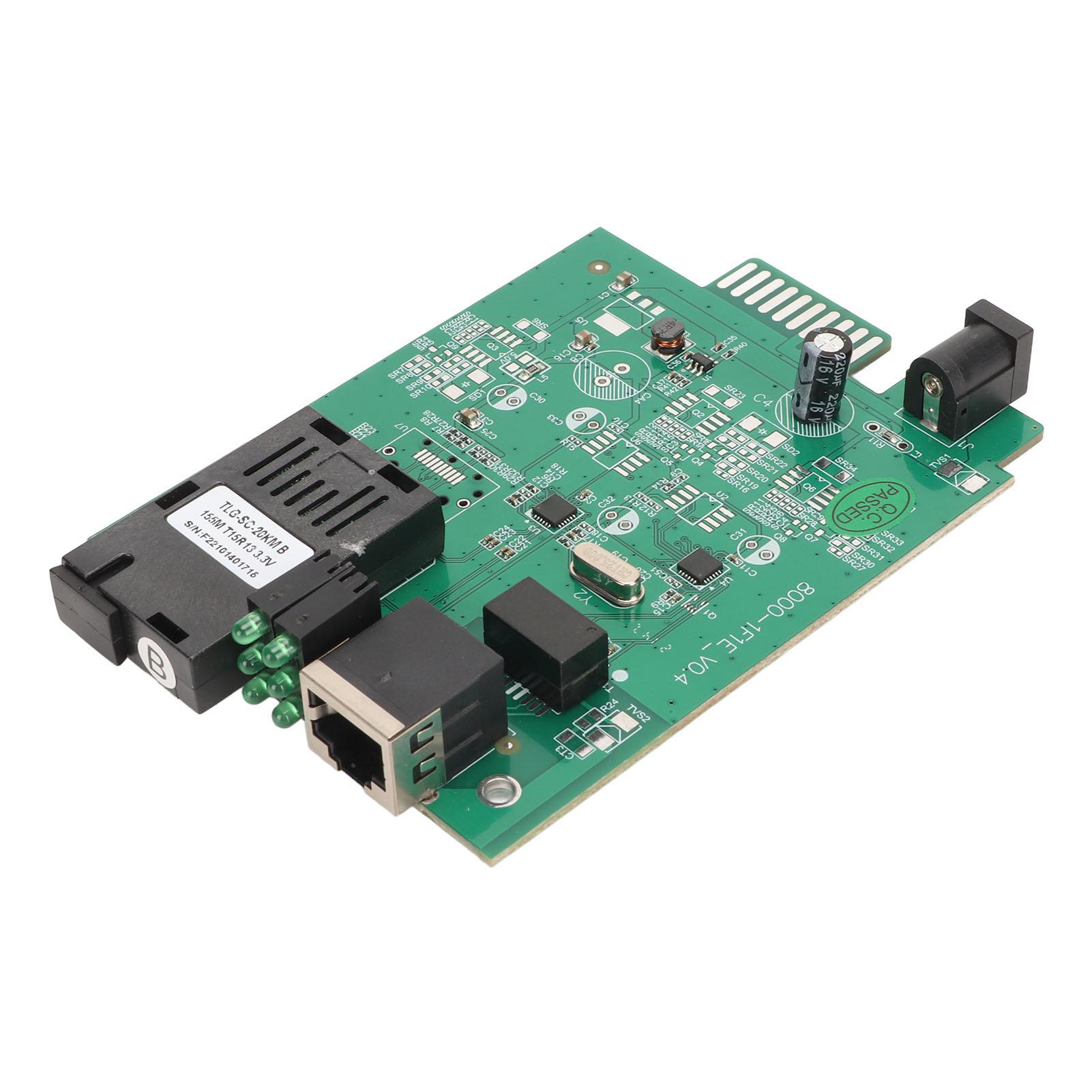 

SC Fiber Ethernet Transceiver 100 Mbps Tx1550nm Rx1310nm Single Fiber Singlemode RJ 45 Port Fiber to Ethernet Converter