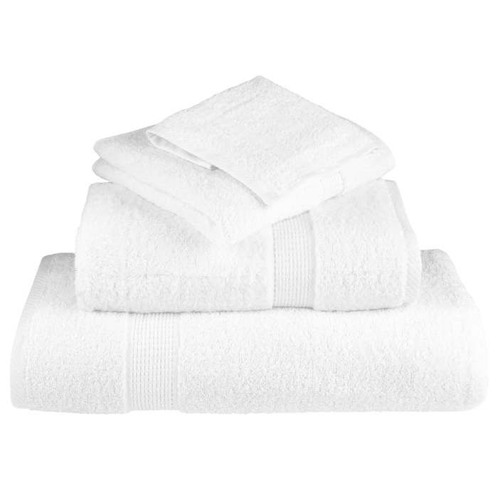 VidaXL Essuie-mains de Qualité Supérieure 10 pcs, Serviettes de Bain, Serviettes à Main, Débarbouillettes de Salle de Bain, 137126