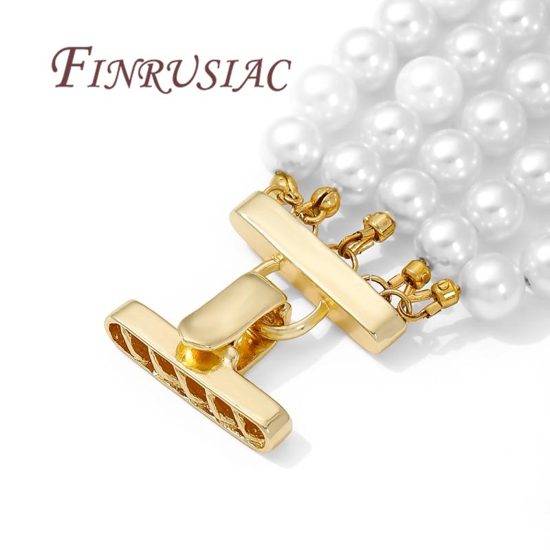 3 Styles 18K Gold Plated Multi-row Pearl Clasps For Necklaces Making,Bracelets Clasp Connectors For Jewelry DIY Accessories