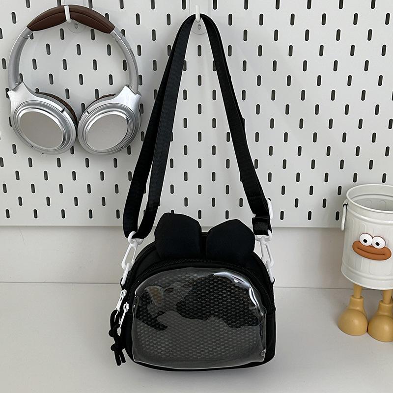 Transparent Two-dimensional Macaron Color Small Food Transparent Shoulder Bag Fashion Trend Badge Messenger Bag