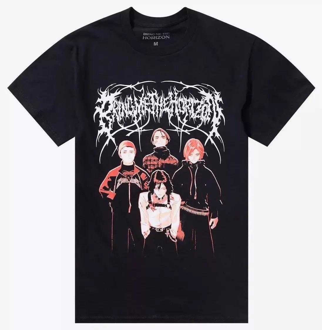 Bring Me The Horizon Members Tee Shirt Funny All Size Black reprint PP2321 XL