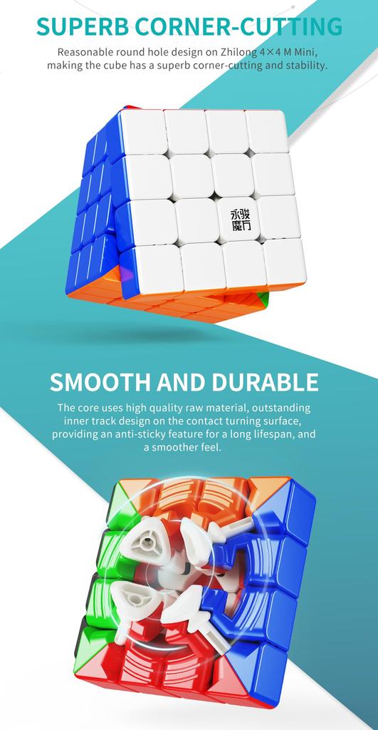 Kancharo ZhiLong Mini M Series [Authentic] Magnetic Competition Cube (4x4 UV) with Pouch