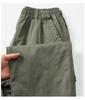 Hengyuanxiang Men's Plus Size Cotton Cargo Pants - Loose, Straight-Leg, Wide-Leg Trousers for Spring and Autumn