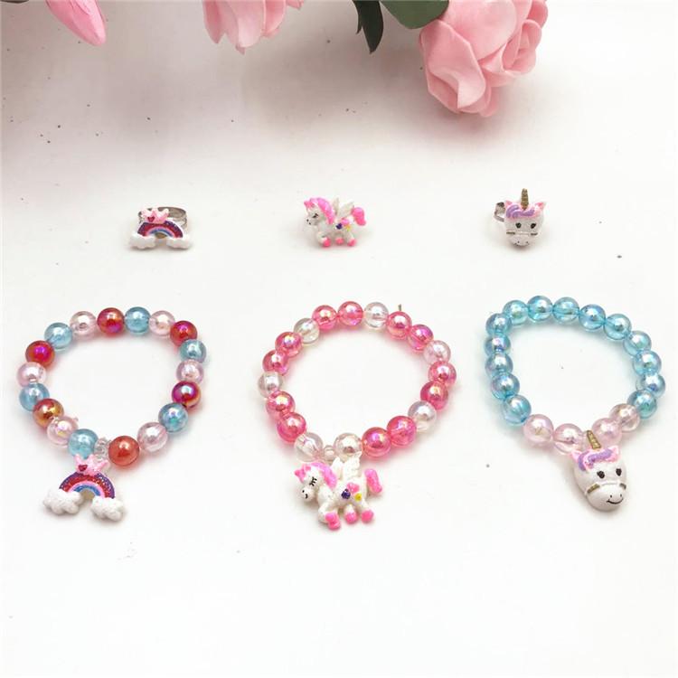 

Новый браслет из бусин под жемчуг, красочный жемчужный браслет, детский браслет для DIY