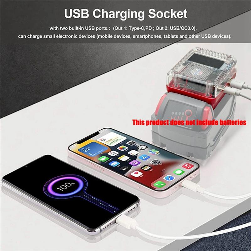 A96I-Lithium Battery Adapter Converter For For To Charger Conversion Charger Adapter For