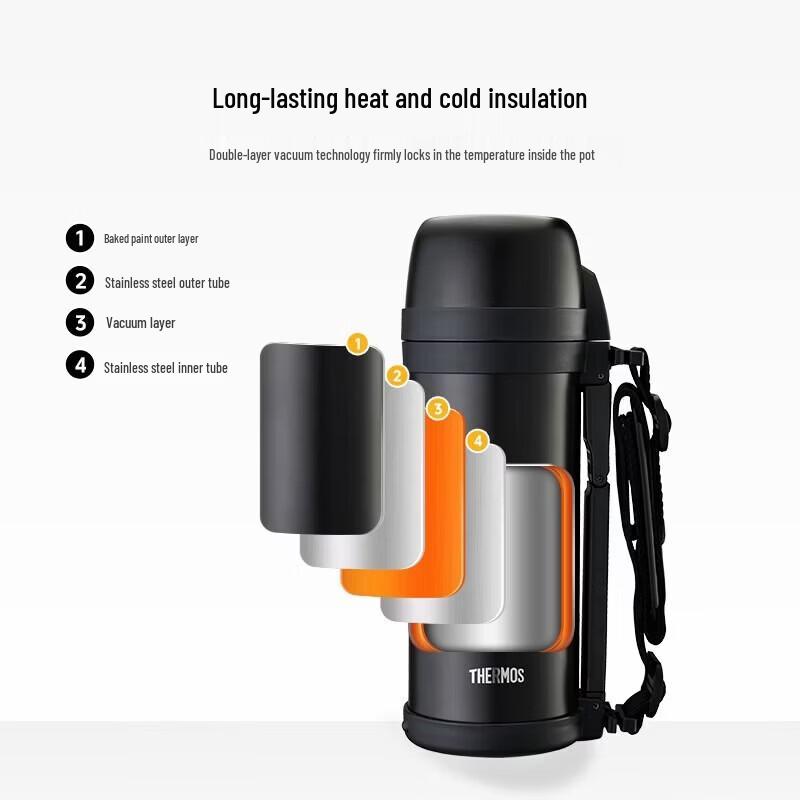 Thermos Large Capacity Outdoor Insulated Travel Flask