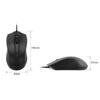 Green House Wired Mouse with Quiet Buttons for No Annoying Clicks (GH-EMUDQOA-BK)