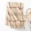 High Quality 100% Wool Scarf Men Female Fashion Classic Soft Cashmere Muffler Women Warm Thermal Shawl Outside Autumn Winter
