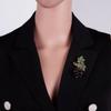 Handgefertigt Exquisit Emaille Abzeichen Vintage Brosche Pflanzenbrosche Mode Frucht Pfirsich Brosche Party