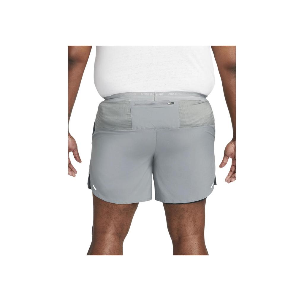 Nike Solid Color Brand Logo High Waist Drawstring Split Shorts Men Shorts Silver DM4759-084