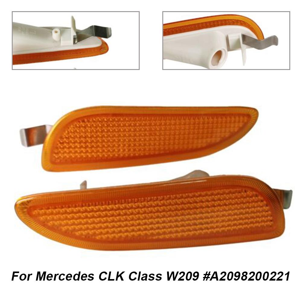 Side Marker Lights Front Bumper Amber Marker Lights For Mercedes CLK320 CLK350 CLK500 A209 W209 Left And Right Pair