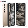 (Comes with wrist strap)(Anti-Scratch Dual Coating) Compatible with Meizu 20 Pro Case,Camo Clear Hard Back  Shockproof Advanced matte Protective Cover