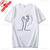 Happy La Linea Summer Casual T-Shirts Men Round Neck Graphic T Shirt Badum Linus Lineman Short Sleeve Tees Fashion Cotton Tops