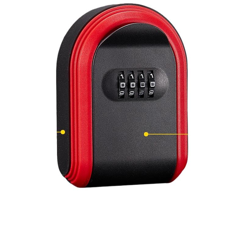 Wall-mounted Key Storage Lock Box, 4-digit Combination, Waterproof