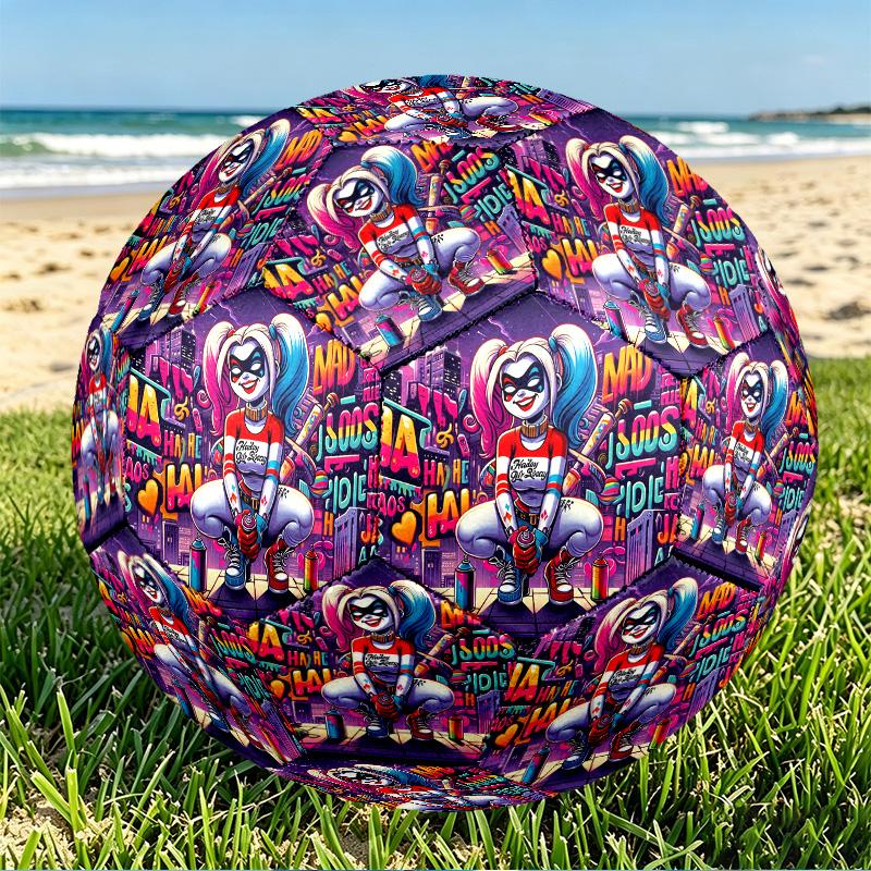 Superhero Print Size 5 Soccer Ball, PU Wear Resistant Football for Match Training and Daily Practice, Birthday Gift for Soccer Fans