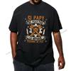 Herren T-Shirt Schwarz Wenn Opa es nicht reparieren kann, kann es keiner T-Shirt Bestes Geschenk für Opa EU Größe Baumwolle Weich Hübsche Tee Tops