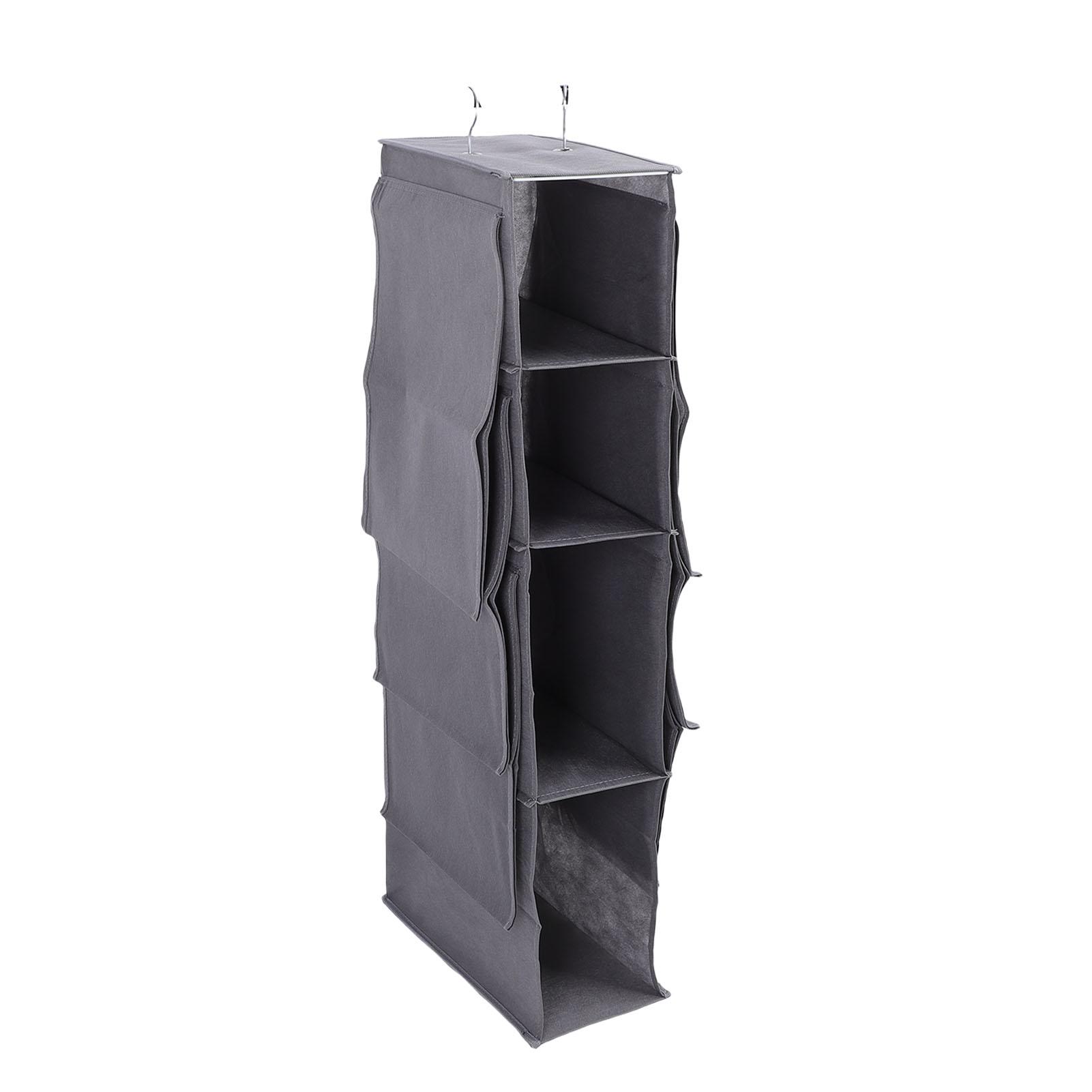 Подвесной органайзер для сумок пылезащитный 4-слойный для хранения сумок подвесной органайзер для шкафа для шкафов прихожих серый 1890₽
