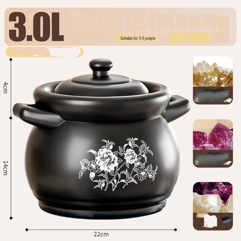 

ZISIZ Ceramic Clay Pot for Gas Stoves