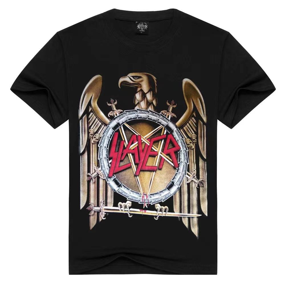 Rock Band ACDC Short Sleeved T-shirt Simple Loose Summer Casual Versatile Round Neck Men's T-shirt
