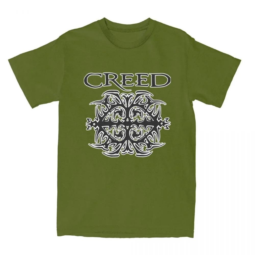 Men Women's Creed Band Logo Shirt Apparel Novelty  Vintage 90s Rock T Shirts Tee Clothing New Arrival