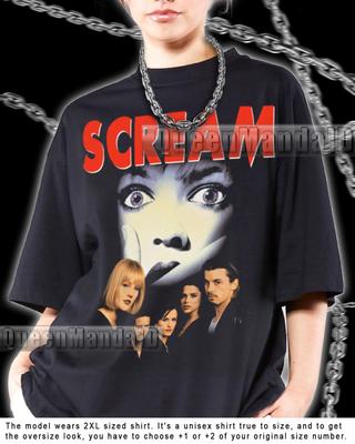 Scream 90s Horror Movie T-Shirt, Vintage Halloween Graphic Tee R051