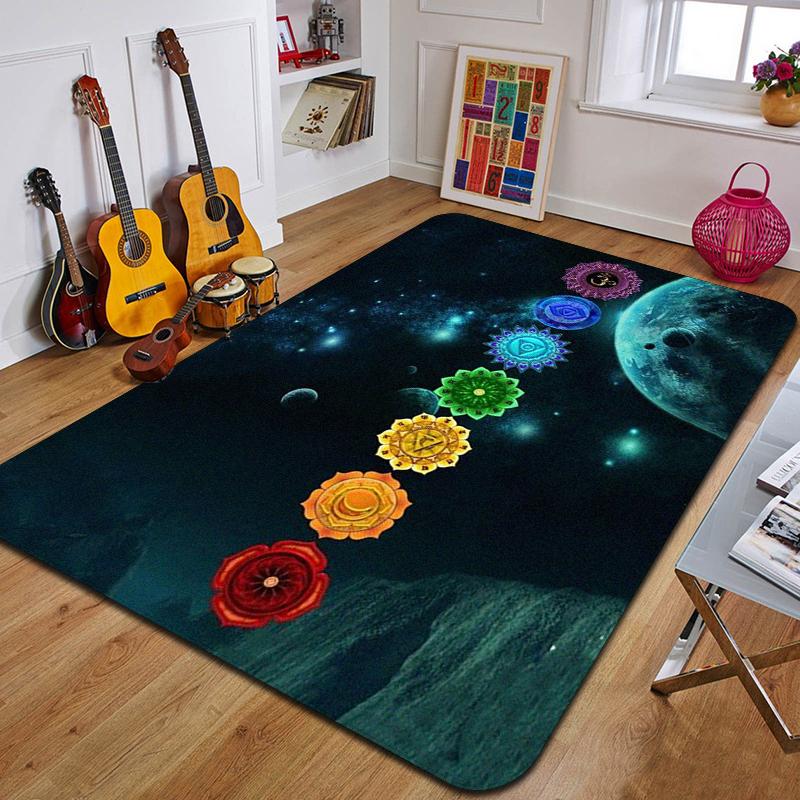 

M-Mandala Bohemia Printed Carpet Fashion Yoga Mat Non-Slip Carpet Bedroom Decoration Outdoor Carpet Bedroom Birthday Gift 40x60cm