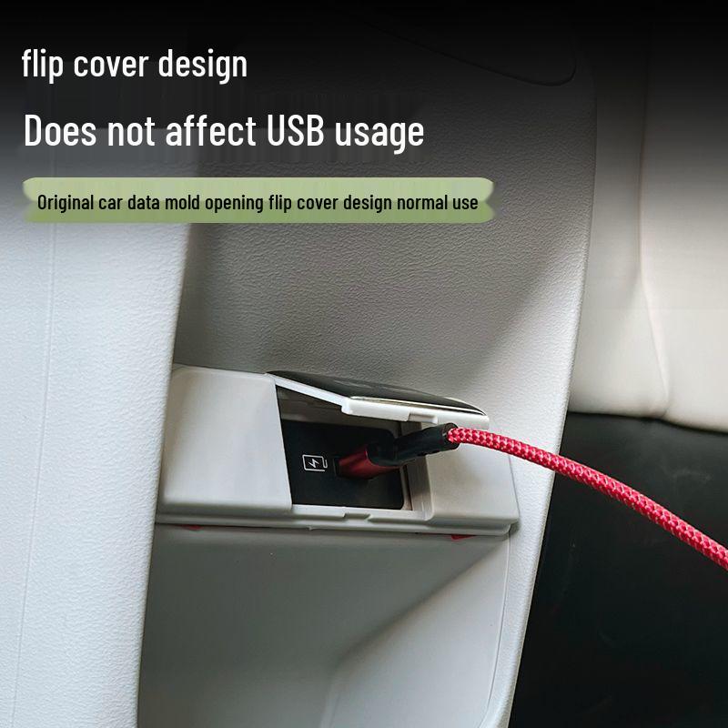 Capa de Poeira USB para Banco Traseiro Geely Xingyuan - Acessório de Interior de Carro