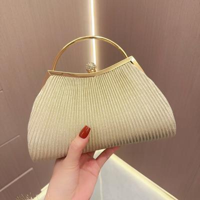 Elegante Borsa Piccola Quadrata a Catena con Fiocco Incrostato di Diamanti Cena Strass Borsetta a Tracolla